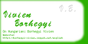 vivien borhegyi business card